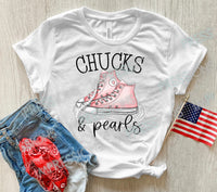 Chucks & Pearls - Pink