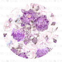 Coaster - Purple Floral