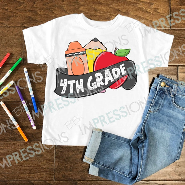 4th Grade - Crayon, Pencil, Apple