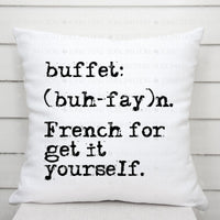 Buffet - French for Get it Yourself
