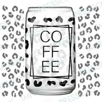 COFFEE Leopard Glass Can Wrap
