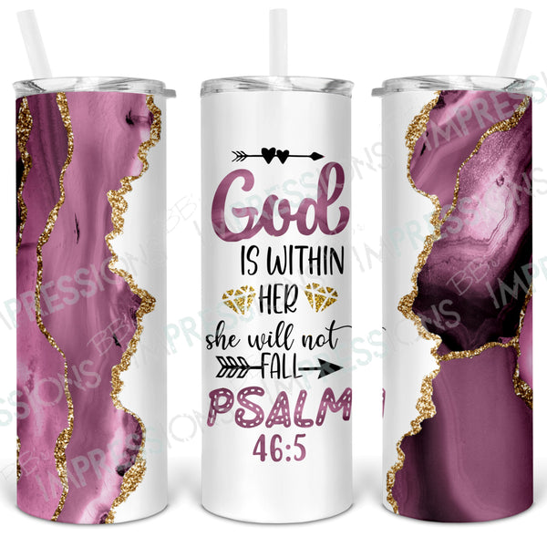 God is Within Her - Tumbler Wrap