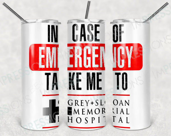 Grey + Sloan Memorial Hospital - Tumbler Wrap