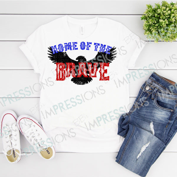 Home of the Brave - Eagle Silhouette