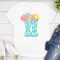 Rain Boots With Flowers