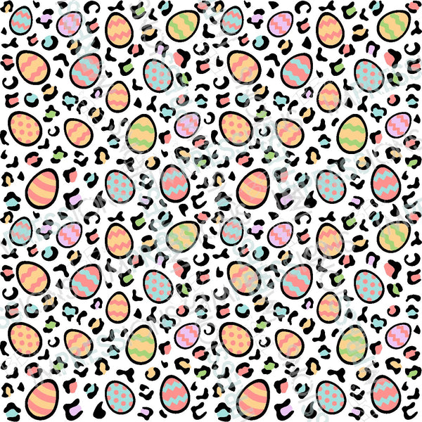 Leopard Easter Eggs Pattern Small