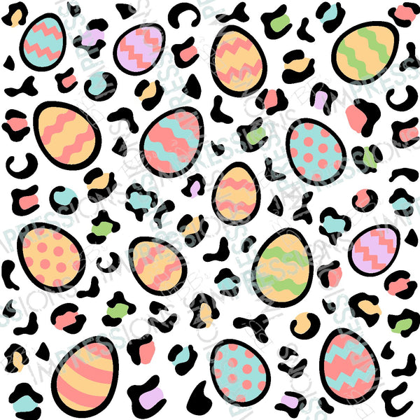 Leopard Easter Eggs Pattern