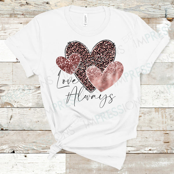 Love Always - Rose Gold Hearts