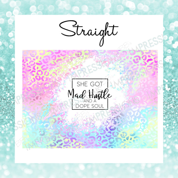 Mad Hustle Pastel Leopard - Tumbler Wrap