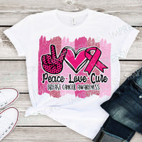 Peace Love Cure - Breast Cancer Awareness