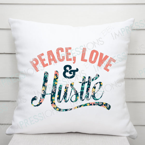 Peace Love & Hustle Yellow Floral