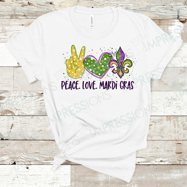 Peace Love Mardi Gras v2