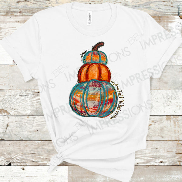 Fall Vibes - Tie Dye Pumpkins