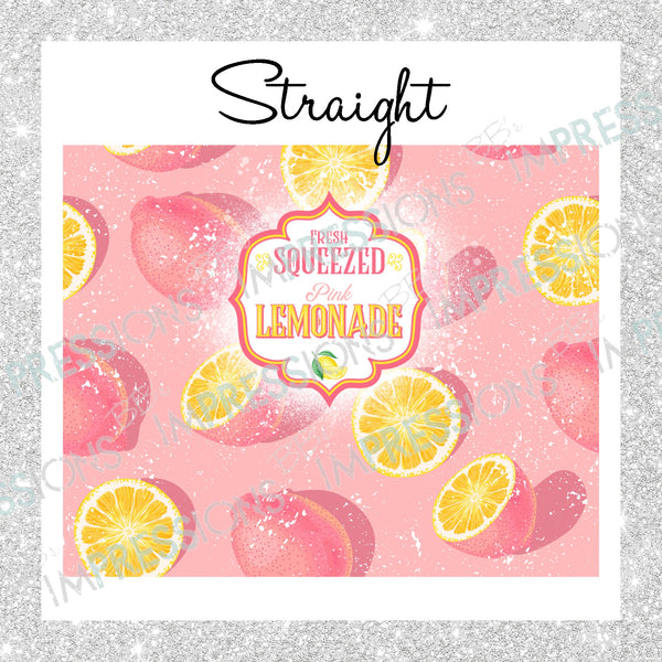 Pink Lemonade Distressed - Tumbler Wrap