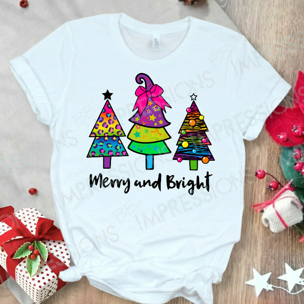 Merry & Bright - Lisa Frank Inspired Christmas Trees