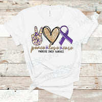 Peace Love Cure - Pancreatic Cancer Awareness