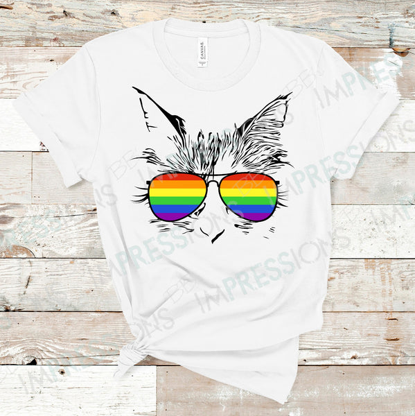 Cat With Rainbow Sunglasses