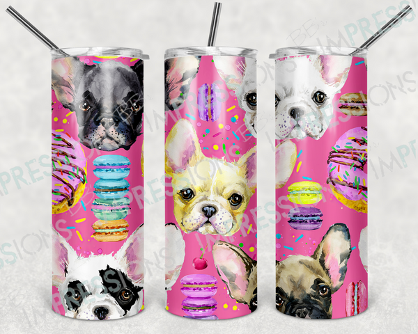 Frenchie Love - Straight Tumbler Wrap