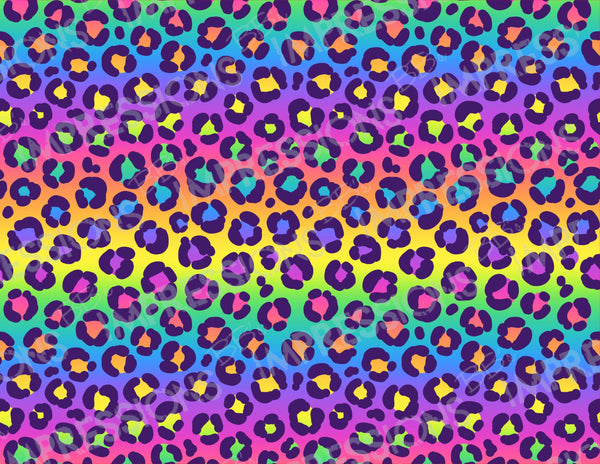 Rainbow Leopard Pattern