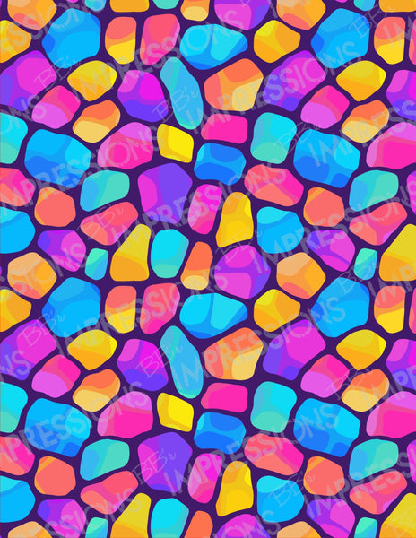 Rainbow Pebbles Pattern