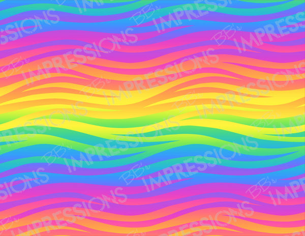 Rainbow Waves Pattern