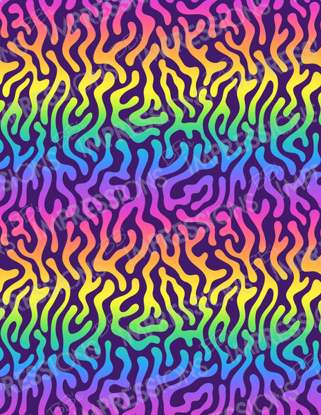 Rainbow Zebra(ish) Pattern