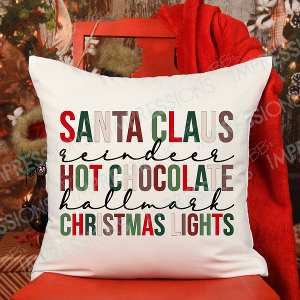 Santa Reindeer Hot Chocolate Hallmark Christmas Lights
