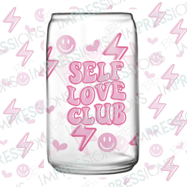 Self Love Club Glass Can Wrap