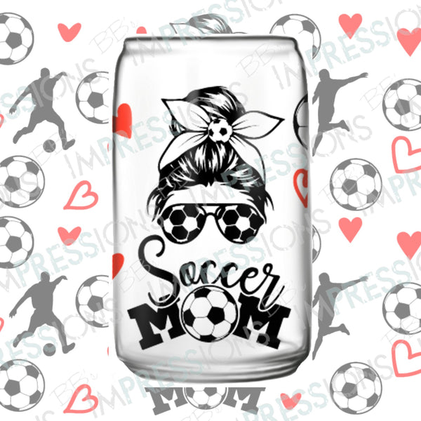 Soccer Mom Glass Can Wrap