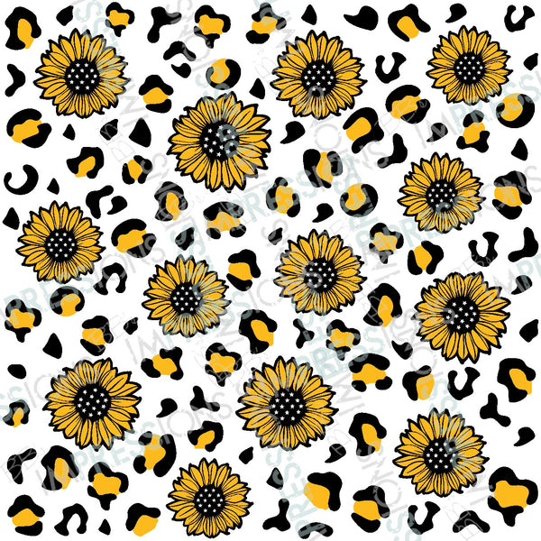 Sunflower Leopard Pattern