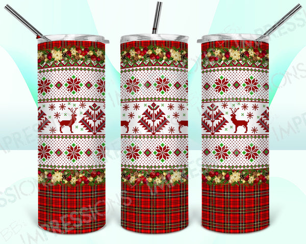 Sweater and Plaid - Tumbler Wrap