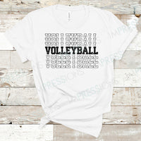 Volleyball Repeating Glitter