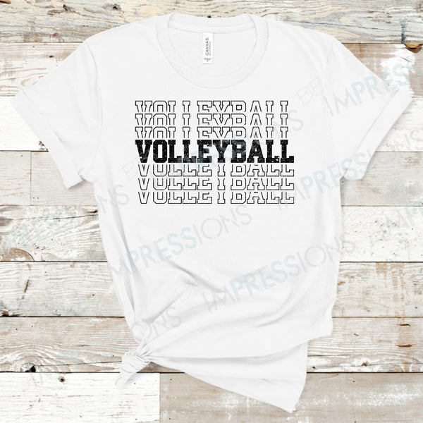 Volleyball Repeating Glitter