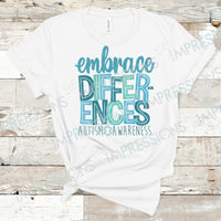 Embrace Differences - Autism Awareness
