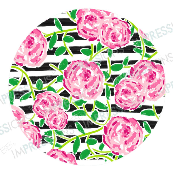 Coaster - Lilly Floral & Stripes