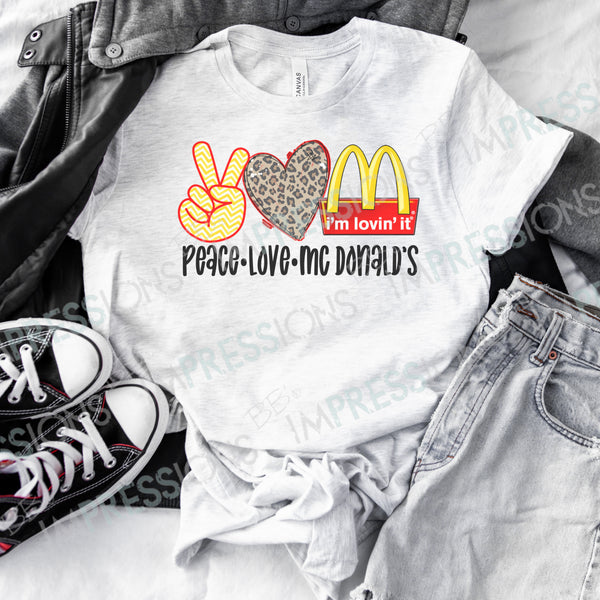 Peace Love McDonald's