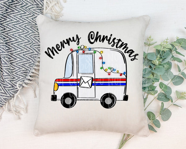 Merry Christmas - Mail Truck