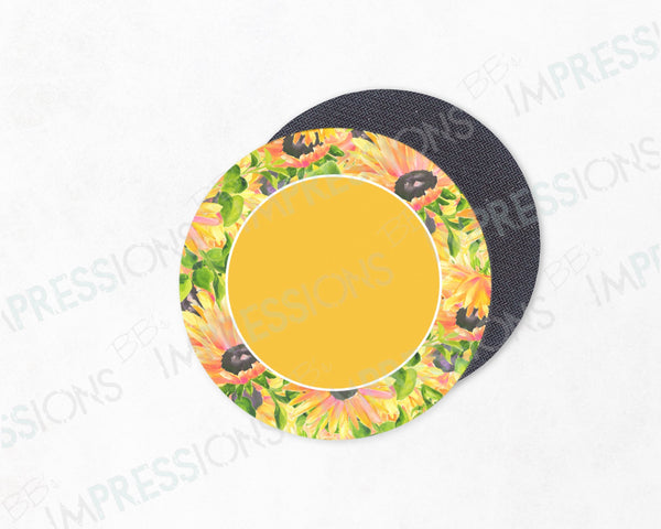 Coaster - Yellow & Sunflowers